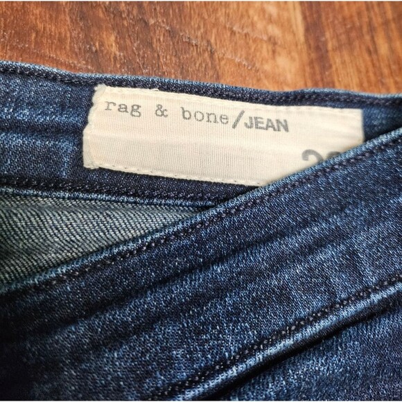 rag & bone Womens Designer Denim Skinny Dark Wash Olive Harrow Jeans Size 26 - Picture 3 of 13
